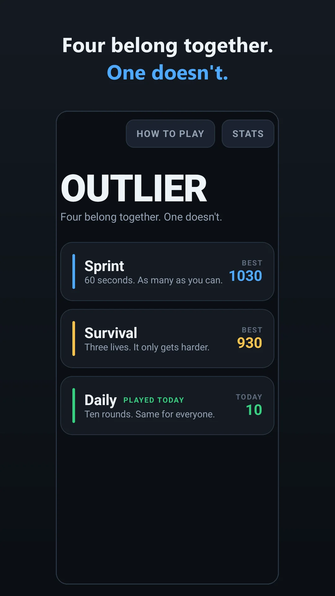Outlier screenshot 1